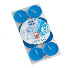 Набор ароматических свечей Sima Land Океан 3 см синие 8 шт