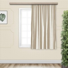Штора для кухни жаккард Бамбук 135х180см, св.бежевый, пэ 100% Witerra