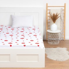 Простыня Этель 150x220 Новогоднее волшебство , 100%хлопок, бязь, 125 гр/м2