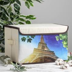Корзины и коробки с крышкой, Эйфелева башня, 38х25х24 см No Brand