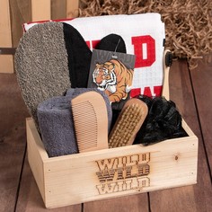 Набор подарочный Этель Wild полотенце 70х146 и аксс 7 предм