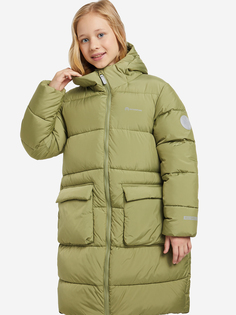 Пальто утепленное для девочек Outventure, Зеленый, размер 164