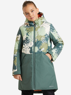 Куртка утепленная для девочек Outventure, Зеленый, размер 152