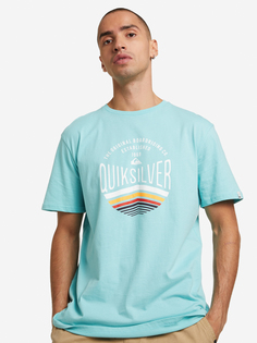 Футболка мужская Quiksilver Sunset Logo Flaxton, Голубой, размер 46