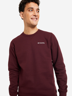 Свитшот мужской Columbia M Columbia Logo Fleece Crew, Красный, размер 46