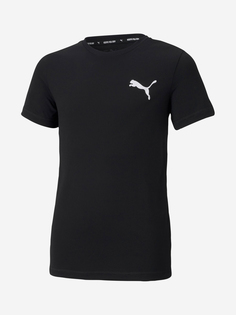 Футболка для мальчиков PUMA Active Small Logo, Черный, размер 129-140
