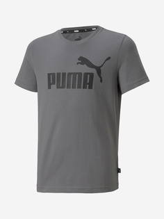 Футболка для мальчиков PUMA Ess Logo, Серый, размер 153-164