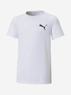 Футболка для мальчиков PUMA Active Small Logo, Белый, размер 153-164
