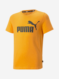 Футболка для мальчиков PUMA Ess Logo, Оранжевый, размер 129-140
