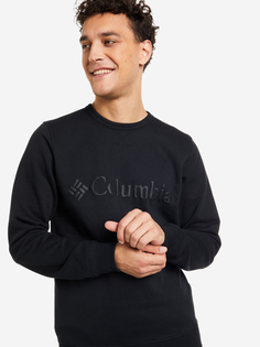 Свитшот мужской Columbia M Columbia Logo Fleece Crew, Черный, размер 54