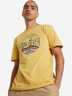 Футболка мужская Quiksilver Sunset Logo Flaxton, Желтый, размер 46