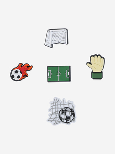 Украшение для обуви Crocs Jibbitz Big Time Soccer, Мультицвет, размер Без размера