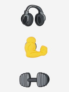 Украшение для обуви Crocs Jibbitz Workout, Мультицвет, размер Без размера