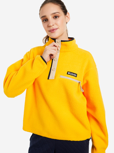 Джемпер флисовый женский Columbia Icons Helvetia Scenic Fleece, Желтый, размер 48