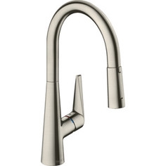 Смеситель для кухни Hansgrohe Talis с выдвижным изливом, нержавеющая сталь (73851800)