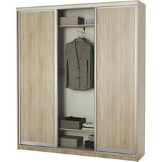 Шкаф-купе Шарм-Дизайн Премиум комбинированный 240х45х220 трехдверный, дуб сонома