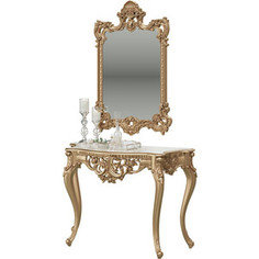 Консоль Мэри Консоль КН-01 с зеркалом ЗК-02, цвет золото Meri