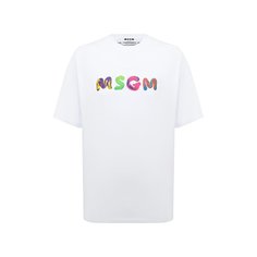 Хлопковая футболка MSGM