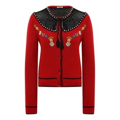 Шерстяной кардиган Miu Miu