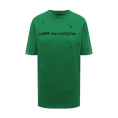 Хлопковая футболка Comme des Fuckdown