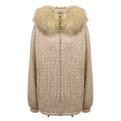 Куртка с меховым воротником Miu Miu