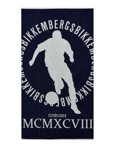 Хлопковое полотенце с контрастным принтом Soccer Bikkembergs