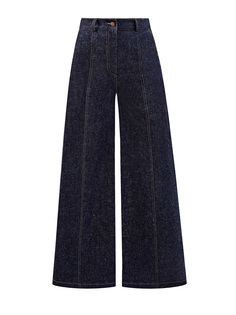 Широкие джинсы-клеш с контрастной прострочкой Vika 2.0