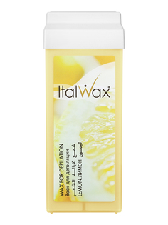 Воск для депиляции Italwax в картридже, горячий, для удаления волос, лимон, 100 мл