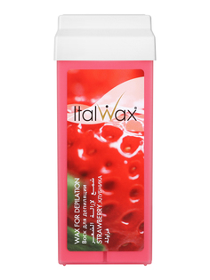 Воск для депиляции Italwax в картридже, горячий, для удаления волос, клубника, 100 мл