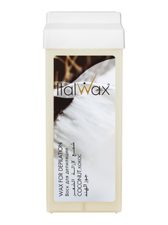 Воск для депиляции Italwax в картридже, горячий, для рук и ног, кокос, 100 мл