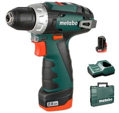 Акк. безударная дрель-шуруповерт Metabo PowerMaxx BS Basic 12В, кейс