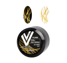 Гель-паутинка Vogue Nails Flash золото с липким слоем 5 мл