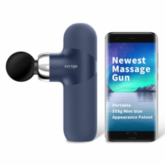 Мини перкуссионный массажер Fittop SuperHit Mini II Percussion Gun синий No Brand