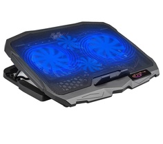 Охлаждающая подставка для ноутбука до 18", 4 вентилятора , 2 USB, регулировка наклона Ks Is
