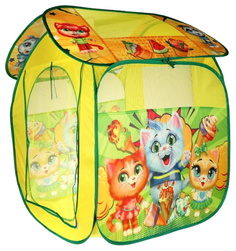 Палатка детская игровая Коты, 83х80х105 см. в сумке Играем Вместе GFA-CATS-R