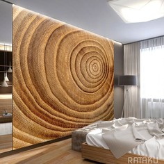 Фотообои флизелиновые встык VEROL "Дерево" 8,1 м2, 2,7х3,0 м на стену моющиеся фотообои