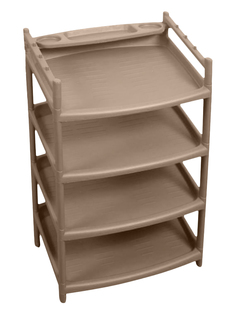 Этажерка для обуви 4полки 221307327/03 Rambai 505х410х805 мм. пластик цв.в асс. Idiland