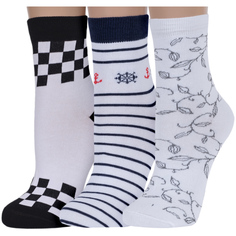 Комплект носков женских ХОХ 3-G-3Rs разноцветных 23