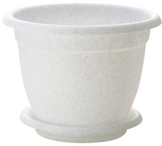 Горшок для цветов с подставкой "Борнео", 17 см, мраморный In Green