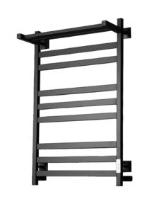 Полотенцесушитель электрический ТРУГОР ПЭК 21 с полкой 80х50, цвет черный