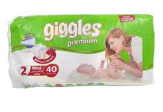 Подгузники Giggles PREMIUM Mini, 3-6 кг, 40 шт.