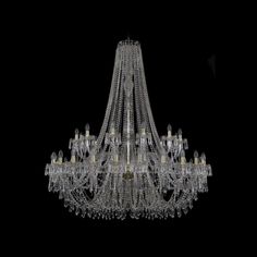 Хрустальная люстра 1403/24+12/530/h-160 G Bohemia Ivele Crystal