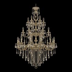 Хрустальная люстра 72401/12+6+6/300/3d B GW FL3M Bohemia Ivele Crystal
