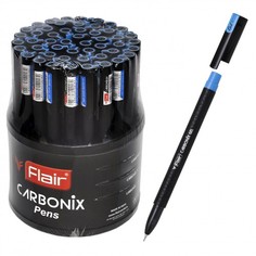 Ручка гелевая Flair Carbonix-II, синяя, 0,5 мм, 1 шт.