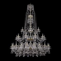 Хрустальная люстра 1411/20+10+5/530/XL-202/3d G Bohemia Ivele Crystal