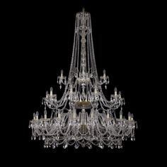 Хрустальная люстра 1411/20+10+5/530/h-202/3d G Bohemia Ivele Crystal