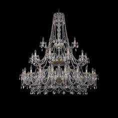 Хрустальная люстра 1411/20+10+5/530/3d G Bohemia Ivele Crystal