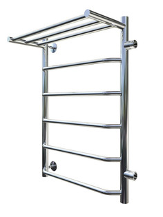 Полотенцесушитель водяной Браво ПМ с полкой 80х50 подключение справа, цвет хром Тругор