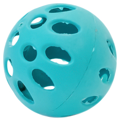 Игрушка для кошек Дарэлл Мяч пластмассовый, бирюзовый, 4,5 см
