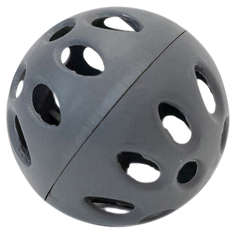 Игрушка для кошек Дарэлл Мяч пластмассовый, серый, 4,5 см